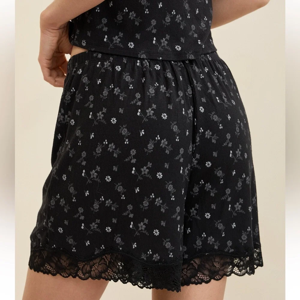 Aerie Soft Rib Lace Boxer - Picture 2 of 5